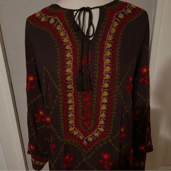 Ivy Jane embroidered bohemian caftan dress BR - Picture 4 of 14